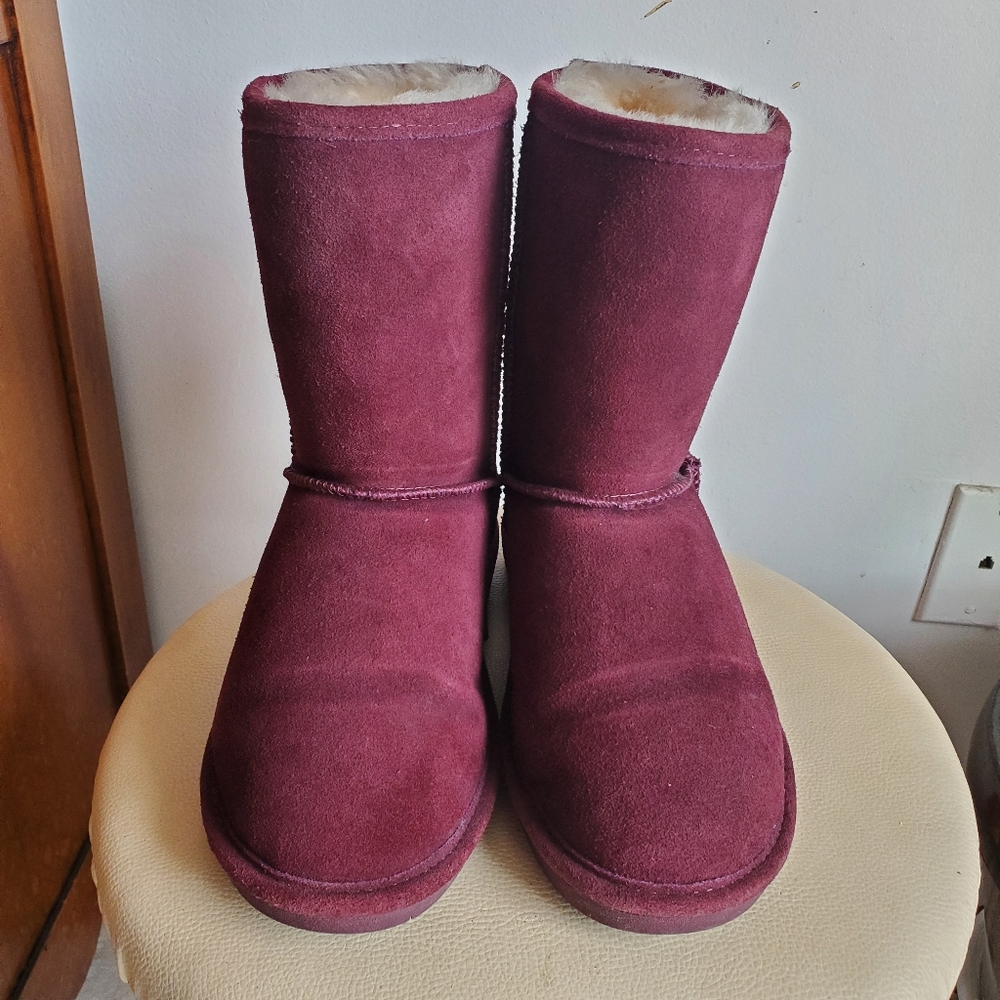 BearPaw Women's Over the Knee Boots - Burgundy